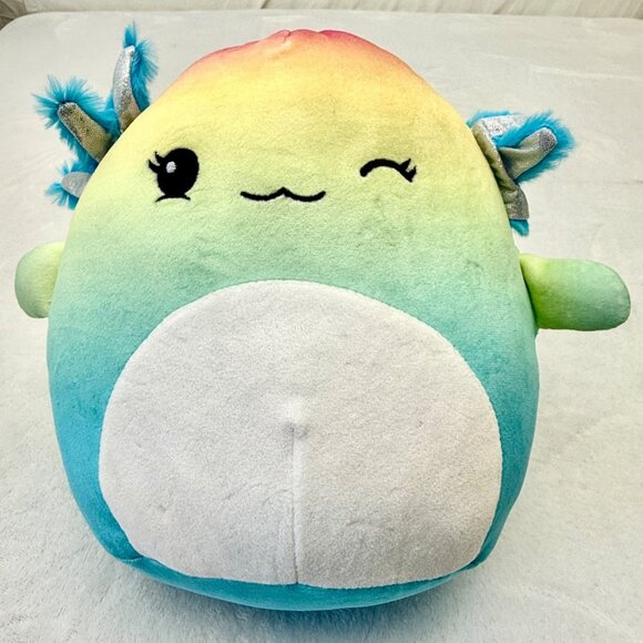 Squishmallows Original Aika the Axolotl 8" Plush Toy Rainbow - Picture 1 of 9